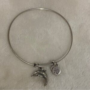 Alex and Ani Silver Dolphin bracelet.